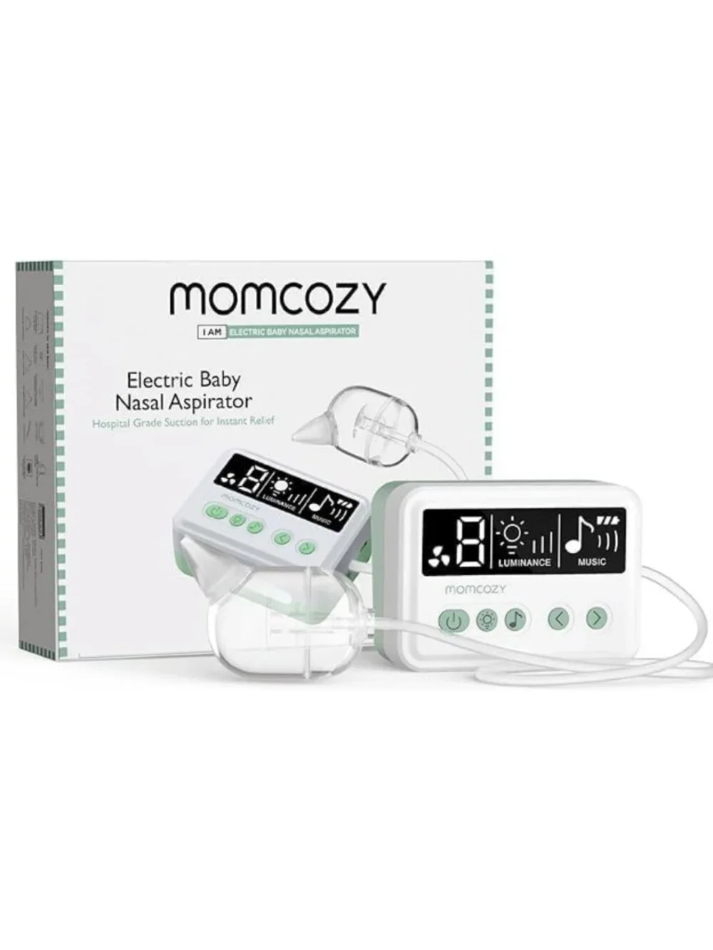 Hospital-Grade Baby Nasal Aspirator, 70 KPa Suction, 9 Adjustable Levels